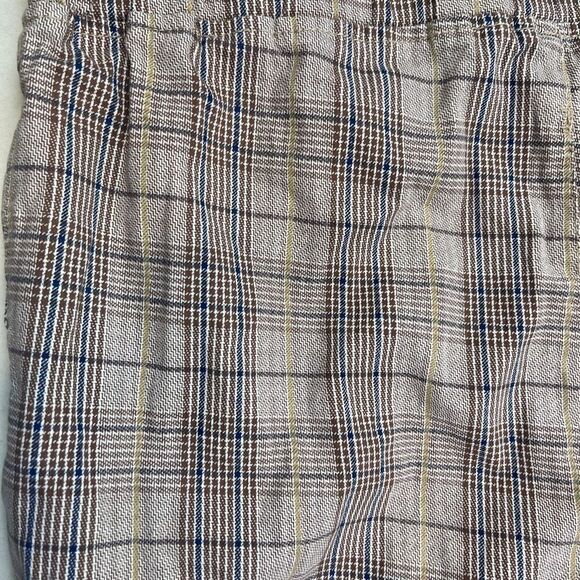 Tinseltown Cargo Pants Women's XL Brown Gray Plaid High Rise Pull-On Drawstring - Picture 8 of 10